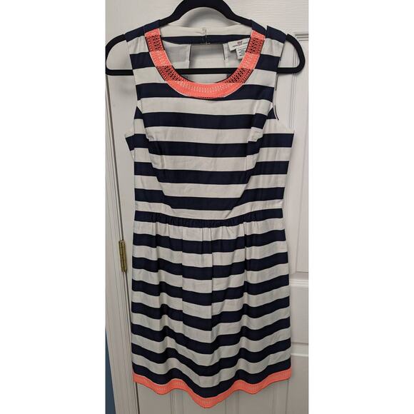 Vineyard Vines Dress Striped Embroidered Collar Nautical Party Brunch Day Date - Picture 1 of 10